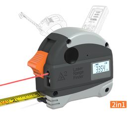 Ruban à mesurer Ruban à mesurer laser Télémètre Règle de ruban de 5 m Infrarouge Règle électronique intelligente de haute précision Compteur de distance de construction 230516
