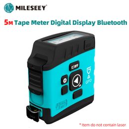 Ruban à mesurer Mileseey 5 M affichage numérique rétractable avec Bluetooth pour les chiffres de l'application sortie travail du bois compteur à domicile 230227