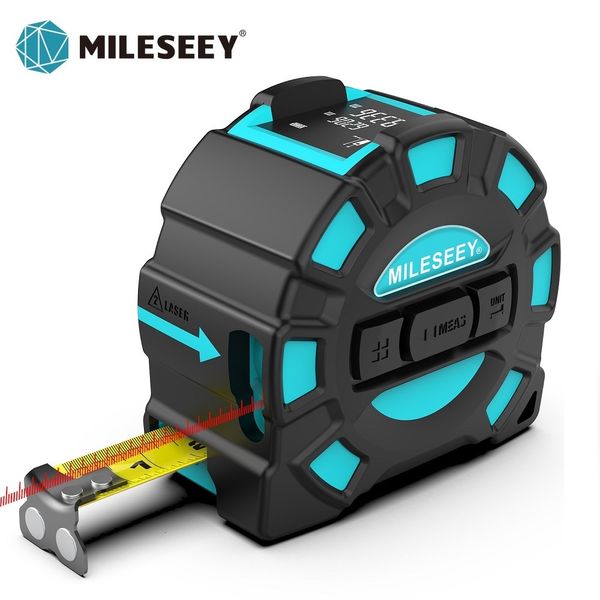 Mileseey DT11 ruban à mesurer laser 40M 2-en-1 compteur laser numérique télémètre laser outils de construction dispositif de mesure règle 230914