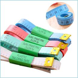 Tape meet draagbare colorf body meten rer inch naaien op maat gemeten zacht gereedschap 1,5 m naaikaten 60 inch druppel levering 20 dhhit