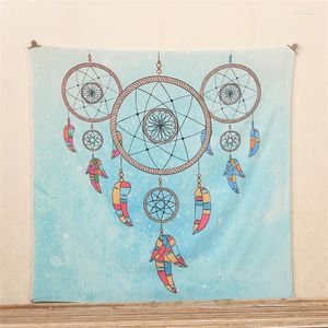 Tapestries 2023 Boheemian Mandala Boho Flower Wind Chimes Tapijtwandtapijt Hangende zandige strandworp Mat Tippet Tapijtdeken