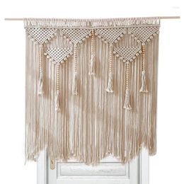 Tapisseries 3.3x3.6ft Macramé Tenture murale Boho Décor Coton Corde Tissé Bohème Art Rideau Bannière Pour Maison Appartement Chambre