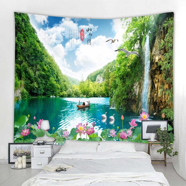 Tapisseries 3D belle tapisserie de paysage tapisserie murale hippie tapisserie murale mandala tapisserie art déco