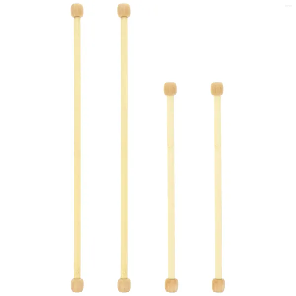 Tapices 4 PCS Varilla colgante Crafting Gadgets DIY Tejido Tapiz Accesorios Percha Percha Pelo Bursh Sticks Varillas de bambú