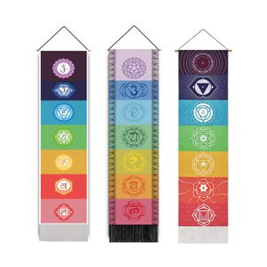 Tapisseries 7 Chakra Mandala Tapisserie Yoga Méditation Bannière Affiche Décoration Murale Peinture Pour La Décoration Intérieure Mur Art 230615