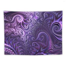 Tapices abstractos coloridos lila violeta patrón espiral tapiz decoración personalizada para dormitorio