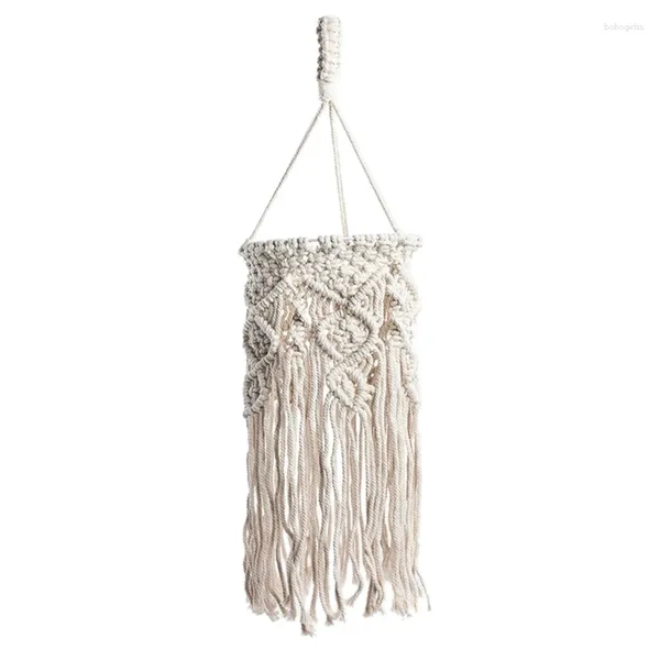 Tapisseries Achart Macramé Abat-Jour Boho Suspendu Pendentif Lumière Couverture Plafond Chambre Salon Goutte