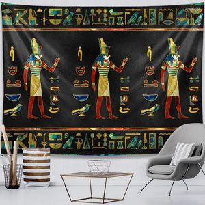 Wandtapijten Oud Egyptisch tapijt Mysterieus symbool Muurhangend doek Home De Ankh Farao Oude cultuur Vintage Decor