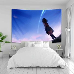 Tapisseries anime vos noms tapisserie petite serviette de plage fraîche fraîche bohemian intérieur mur suspendu