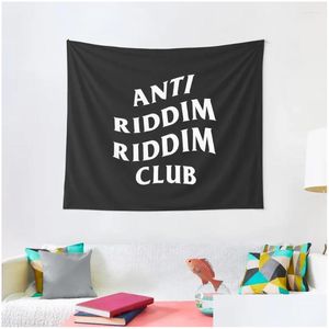 Wandtapijten Anti Riddim Club Wandtapijt Woondecoratie Accessoires Luxe Woonkamer Drop Delivery Tuin Dhoun