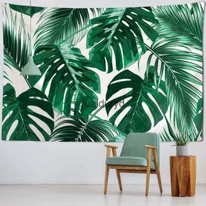 Tapisseries d'art en feuille de bambou, plante tropicale, tenture murale simple, style nordique bohème, décoration de maison, tissu vaiduryd