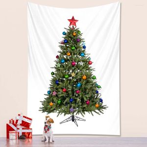 Tapisseries belle grande taille arbre de noël chambre décoration de la maison année fête tapisserie mur bohème décoratif matelas