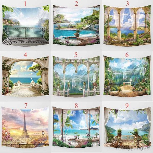 Tapices Hermosos paisajes marinos Decoración de la pared Decoración de pared rectangular Tapestry Decoración de la pared Decoración del hogar R230812