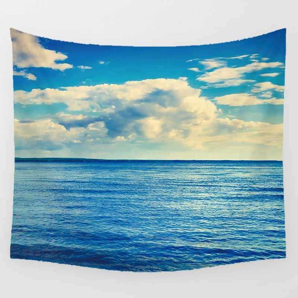 Tapisseries Belle Paysage Marin Mur Art Tapisserie Cascade Rectangulaire Tapisserie Décoration Murale Décor À La Maison Tapisserie