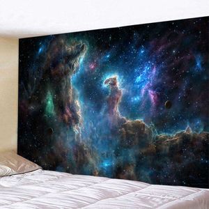 Tapisseries Grande galaxie univers étoilé espace tapisserie murale impression tissu mince couverture murale tapis de yoga tapisserie