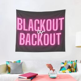 Tapestries black -out of back -out roze tapijt -outdoor decoratie aan de muur