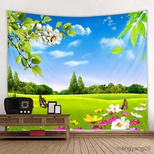 Tapisseries bohemian décor mur suspendu aventure paysage paysage décor tapestry fond de chambre décor mur de tapisserie r230811