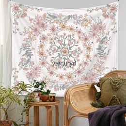 Tapisseries Bohème Mandala Tapisserie Tenture murale Fleurs sans fin Hippie Tapis Dortoir Décor Psychédéliquevaiduryd