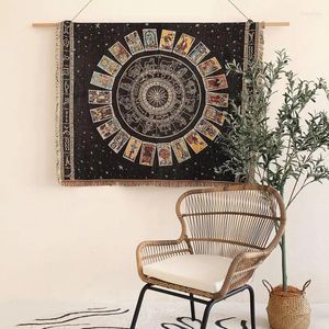 Tapestries Boheemse tapijtwand hangende bank gooi deken meditatie yoga mat camping strand kleedkleedbaar tafelkleed Home Decor