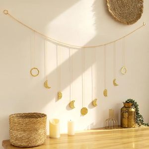 Tapisses Bohemian Wall Porch Chain Pendant Pendre Fashion Simple Room Room Chambre Sun Crescent Décoration