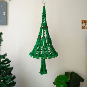 Wandtapijten Boho Kerst Decor Muurkunst Macrame Geweven Kerst Vakantie Decor Muuropknoping Macrame Chrismas Boom Kinderkamer Decoratie 231109