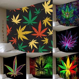 Tapestries boho decor Home Trippy Leaf Tapestry Hippie Murale Chambre Room Wall