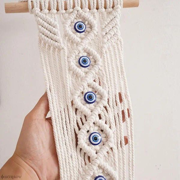 Tapices boho macrame pared colgando hecho a mano decoración malvada de ojales cazadores de ensueño para dormitorio apartamento de apartamento adorno regal