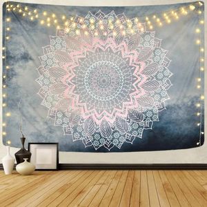 Tapisseries Boho Mandala Tapisserie Pour Chambre Hippie Bohème Floral Tenture Murale Esthétique Impression Décor Salon Dortoir