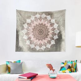 Tapices Bohochic Mandala en Coral Tapestry Decoration Home House