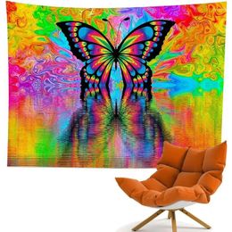 Tapisseries papillon tapisserie pour chambre à coucher fantaisie mur esthétique art cadeaux femmes adolescents enfants décor maison