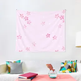 Tapestries Cherry Blossoms in roze tapijt Bed kamer Decoratie Tapijt Wand Decoratieve schilderijen Decoraties Esthetisch