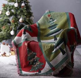 Tapisses Couvertures de Noël Grilles de décoration de tapis canapé arbre Sofa Loissine Original Tapestry Couverture murale décor de suspension