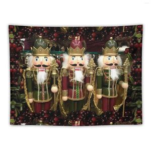 Tapisses Christmas Nardcracker Trio Tapestry Bathroom Decor Decorator Bedrooms décorations murales murales