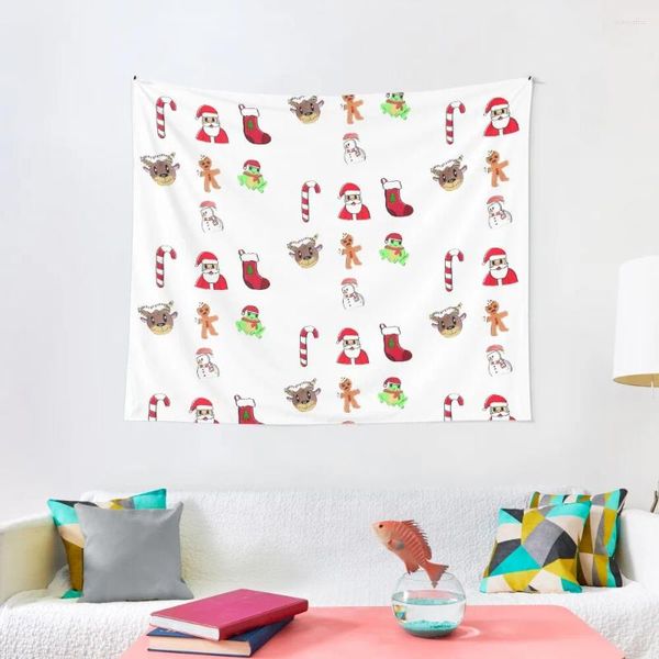 Tapisseries Christmas Sticker Pack X7 Tapestry Funny Room Deccore Deccore esthétique