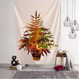 Tapeçaria de Natal Tapeçaria de Design Criativo Cobertor de Árvore de Natal Ioga Arte para Pendurar na Parede Toalha de Praia Grande Tapete Tapete de Parede Decoração de Natal R230713