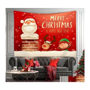Tapestries kersttapijtwandhangenboom en open haard mandala boho slaapkamer tapijt bank deken drop levering home tuin dhoya