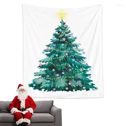 Tapisseries arbre de Noël tapisserie mur art d'hiver décoration intérieure chambre fond