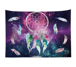 Tapisseries Colorful Dream Catcher Tapestry Bohemia Hippie Wall Hanging Bedpread Dortor Decor5671051