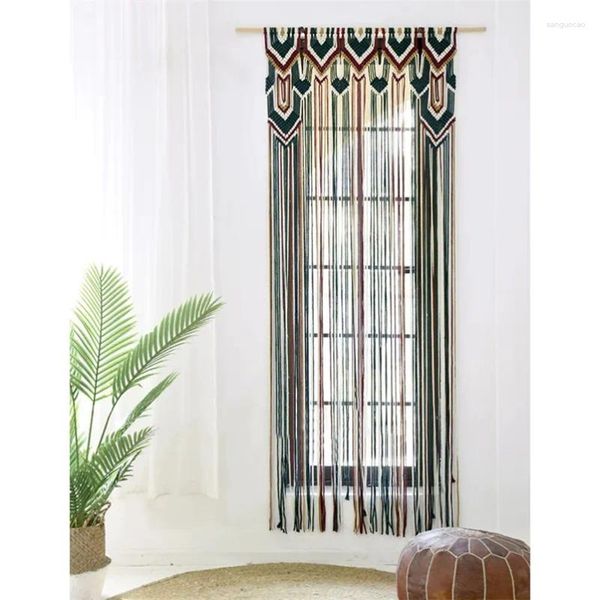 Tapisseries colorées exotiques tissées à la main, rideau de porte, décoration de chambre bohème, classique européen