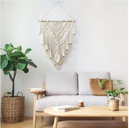 Tapestries creatieve macrame muur hangende tapijt tapestry home art decor slaapkamer achtergrond chic handwerk geweven