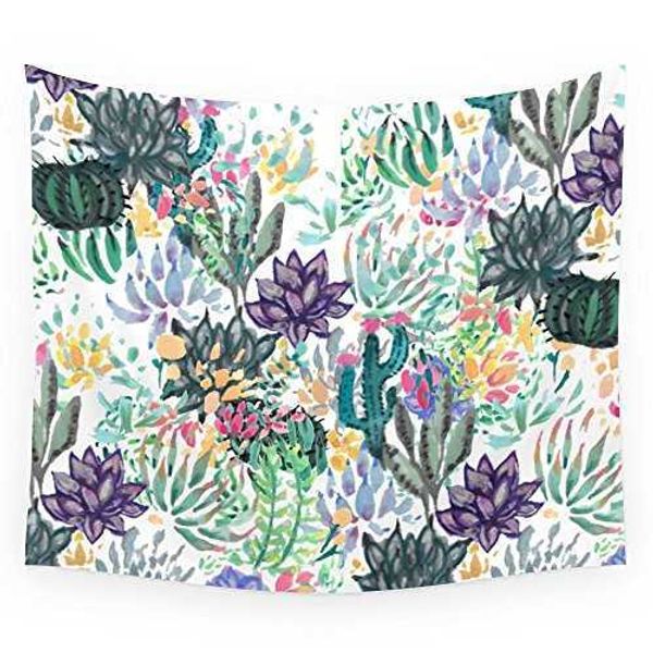 Tapisseries de jardin succulentes, tapis mural suspendu, drap de lit imprimé, nappe, décoration de maison