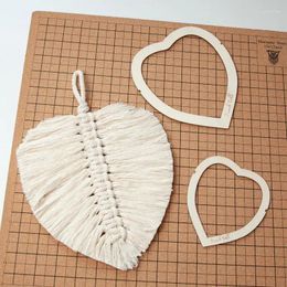 Tapisseries bricolage de moule à découper corde tresse aides kit macrame moules moules rondes durables en bois d'outil à mesurer le mariage