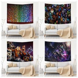 Tapestries Dota 2 Tapestry Art Printing Science Fiction Room Home Decor Ins