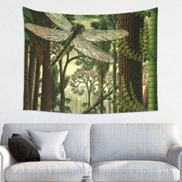 Tapestries Dragonfly Forest - Vintage Illustrationa Tapestry