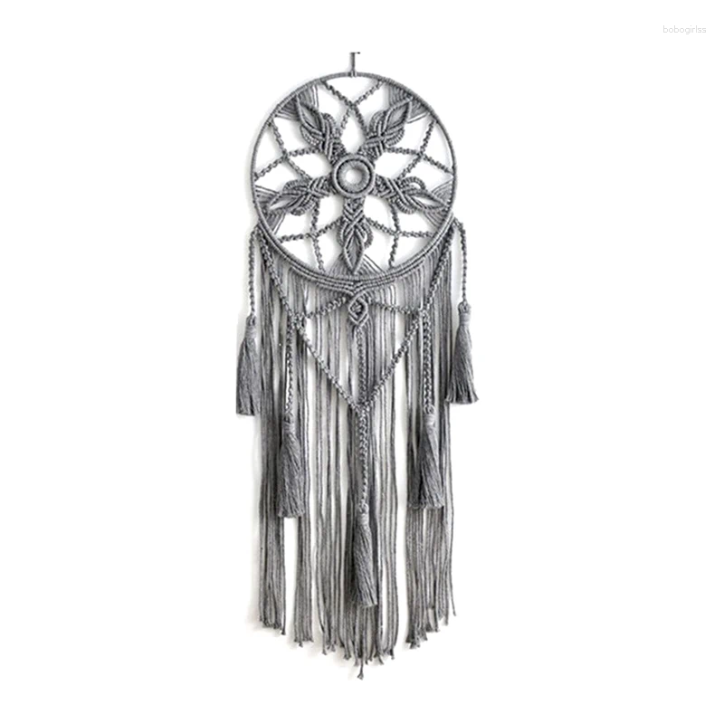 Tapestries Dream Catcher Tapestry Boho Macrame Cotton Woven Handmade Art With Craft Ornament For Bedroom Living Room Durable