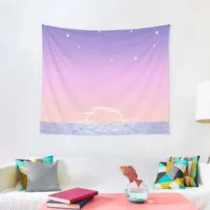 Tapisseries Dreamy Ocean Sunset Tapisserie Chambre Décor Décoratif Mural Chambre Japonaise
