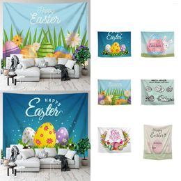 Tapestries Easter Ei Wand Decor Big Tapestry Spring Theme Cartoon Polyester Live Broadcast Achtergrond Doek