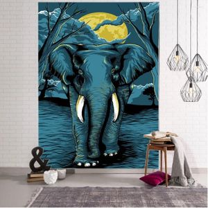Tapisseries Elephant Decor Tapestry Mandala Bohemian Home Bedroom