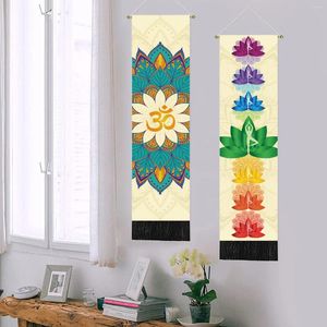 Tapestries Europese en Amerikaanse Boheemse stijl Wandhangende schilder Thuiskamer Decoratie Doek Yoga Tapestry Chakra Energy Pendant