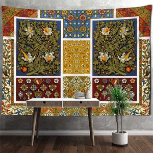 Wandtapijten Europese Vintage Patroon Tapijt Muur Opknoping Boho Hekserij Mandala Art Achtergrond Stof Home Decor